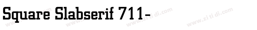Square Slabserif 711字体转换